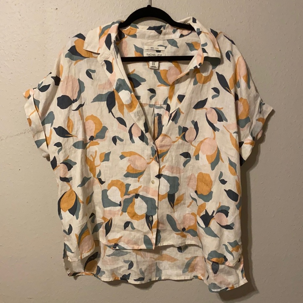 Rachel Zoe Linen Buttondown